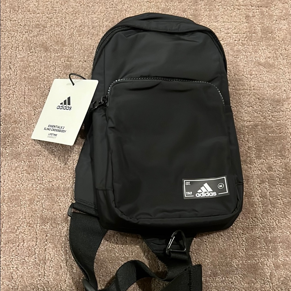 Adidas Black sling Backpack